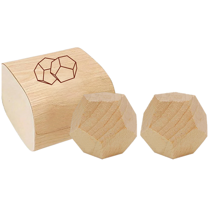 Wooden Couples Dice